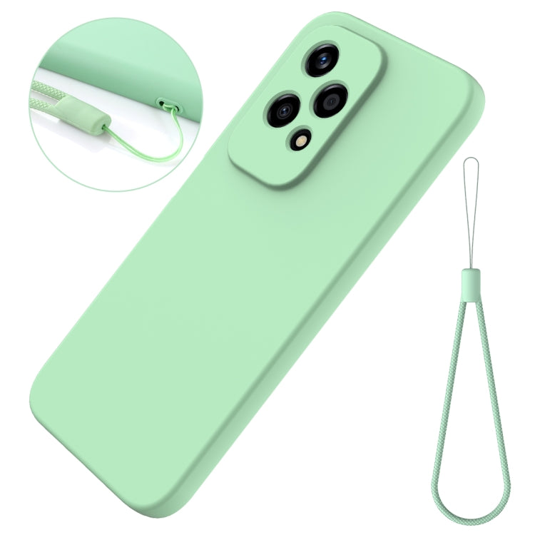 For Honor 200 Lite Global Solid Color Liquid Silicone Dropproof Full Coverage Phone Case