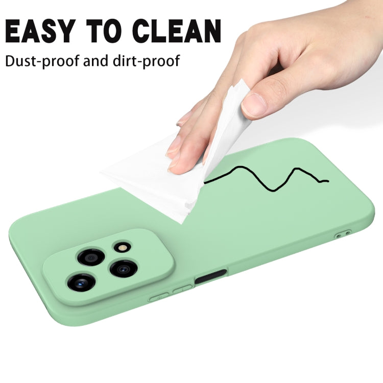 For Honor 200 Lite Global Solid Color Liquid Silicone Dropproof Full Coverage Phone Case