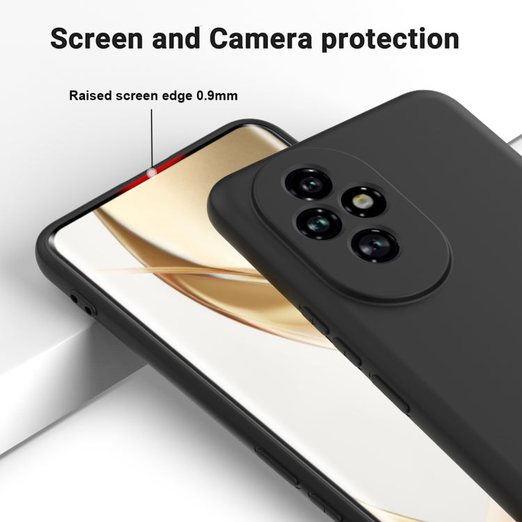 For Honor 200 Solid Color Liquid Silicone Dropproof Full Coverage Phone Case