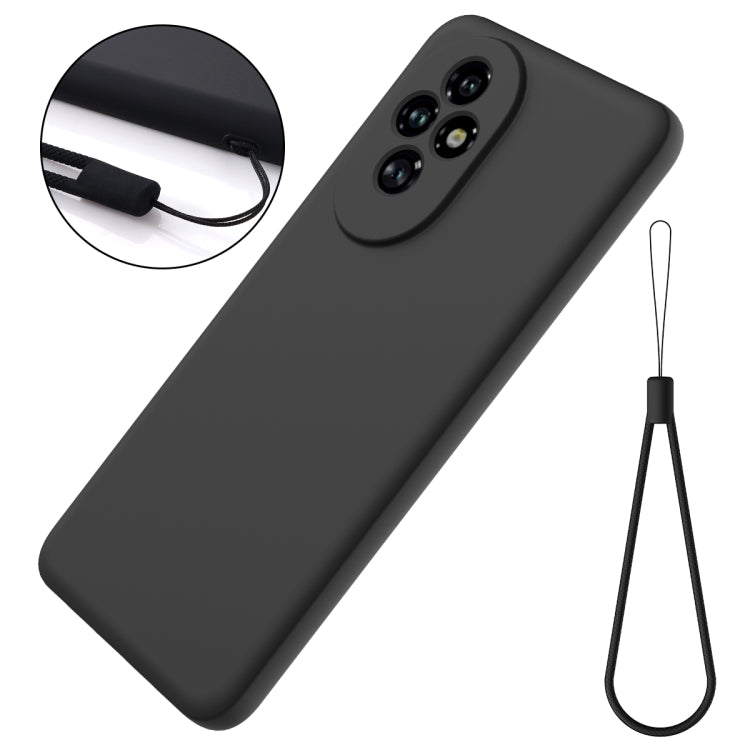 For Honor 200 Solid Color Liquid Silicone Dropproof Full Coverage Phone Case