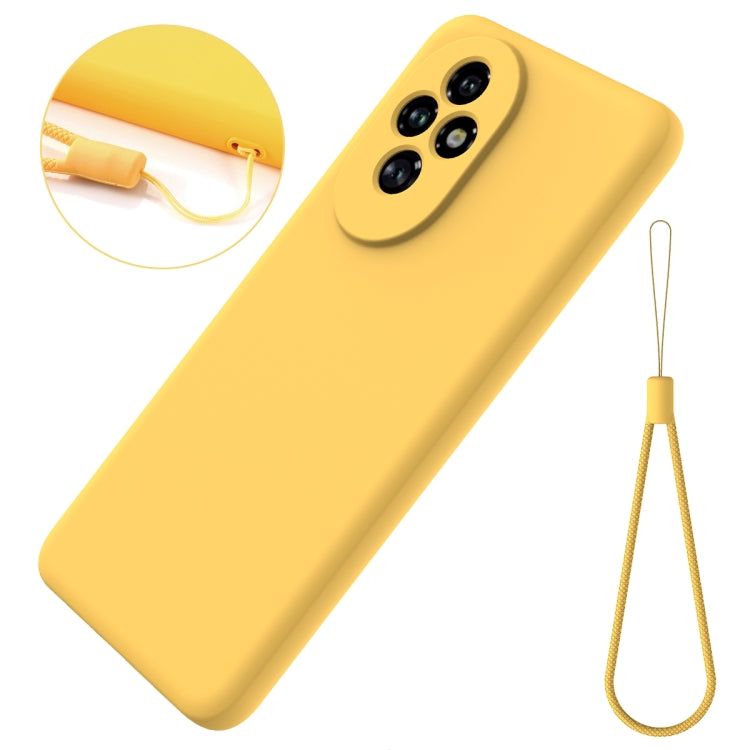 For Honor 200 Solid Color Liquid Silicone Dropproof Full Coverage Phone Case