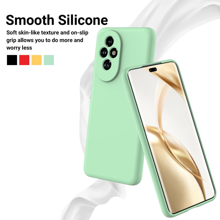 For Honor 200 Solid Color Liquid Silicone Dropproof Full Coverage Phone Case