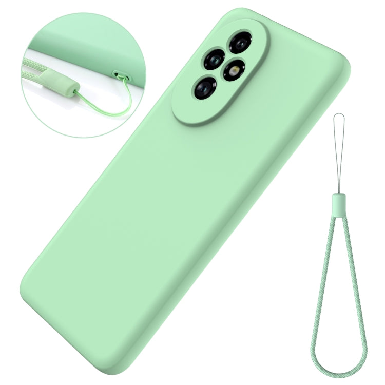 For Honor 200 Solid Color Liquid Silicone Dropproof Full Coverage Phone Case