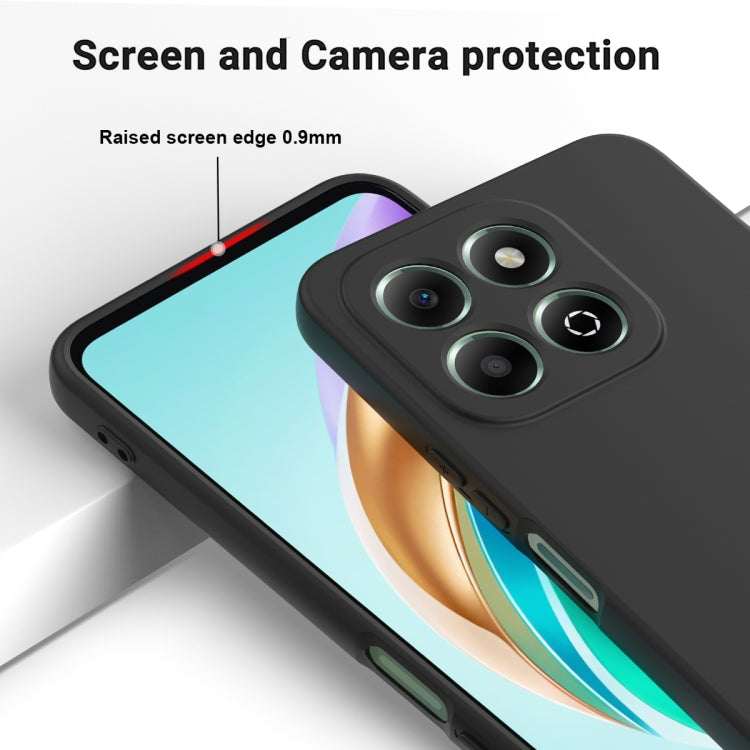 For Honor X6b 4G Solid Color Liquid Silicone Dropproof Full Coverage Phone Case