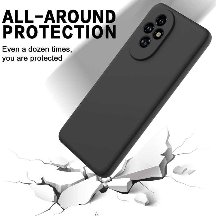 For Honor 200 Pro Solid Color Liquid Silicone Dropproof Full Coverage Phone Case