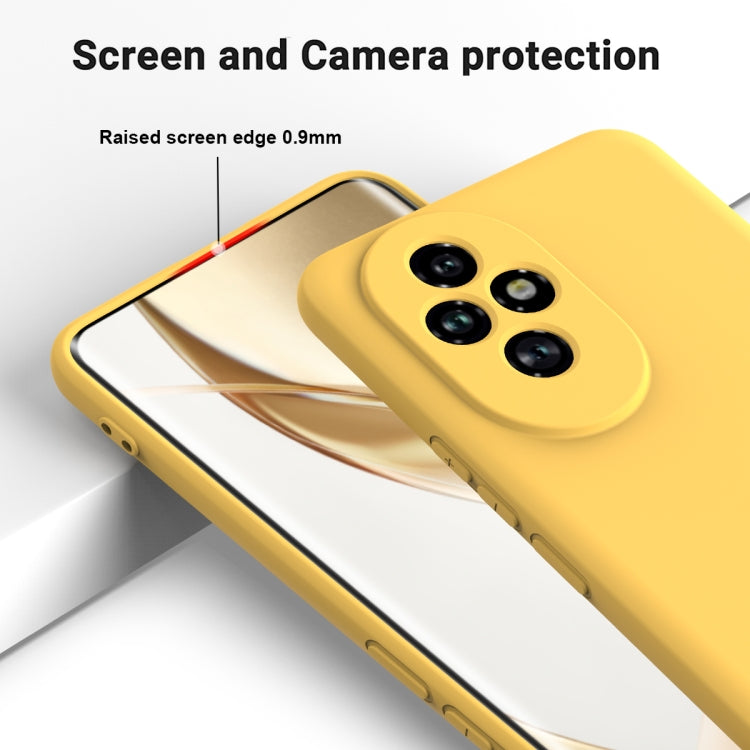 For Honor 200 Pro Solid Color Liquid Silicone Dropproof Full Coverage Phone Case