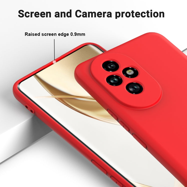 For Honor 200 Pro Solid Color Liquid Silicone Dropproof Full Coverage Phone Case