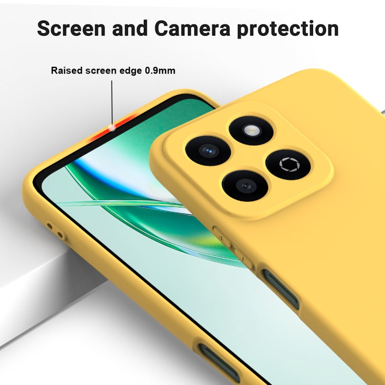 For Honor X7c / Play 200 Plus Solid Color Liquid Silicone Dropproof Full Coverage Phone Case