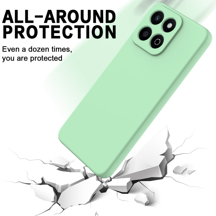 For Honor X7c / Play 200 Plus Solid Color Liquid Silicone Dropproof Full Coverage Phone Case