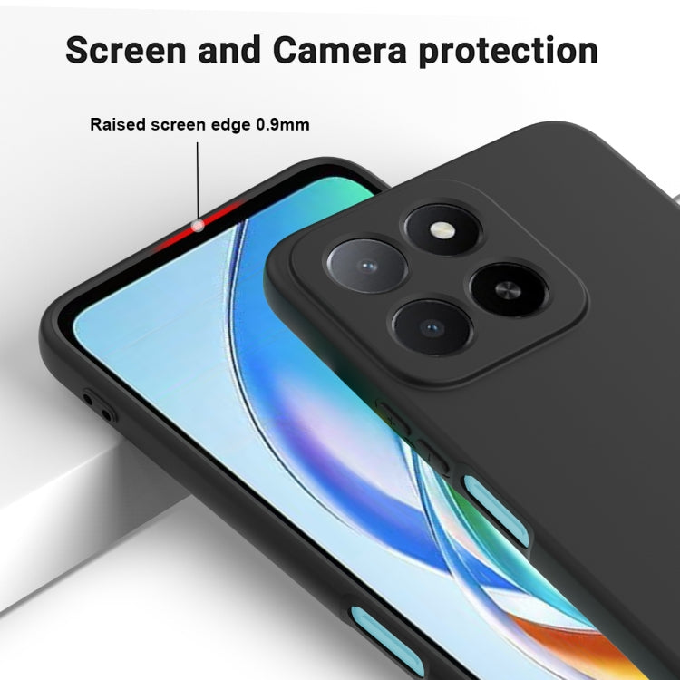 For Honor X5b / X5b Plus Solid Color Liquid Silicone Dropproof Full Coverage Phone Case