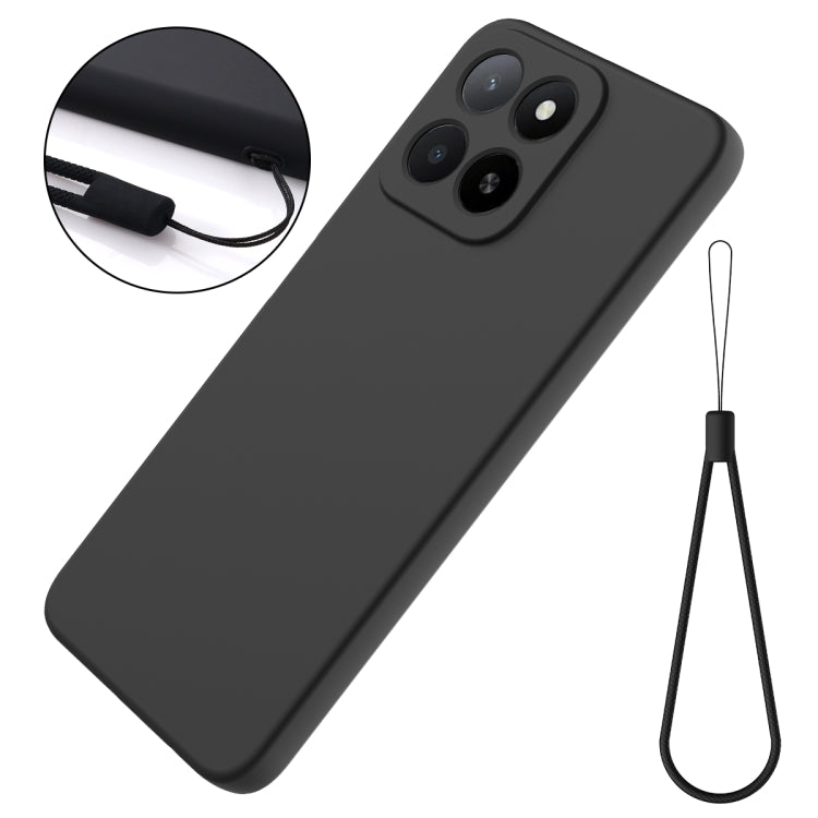 For Honor X5b / X5b Plus Solid Color Liquid Silicone Dropproof Full Coverage Phone Case