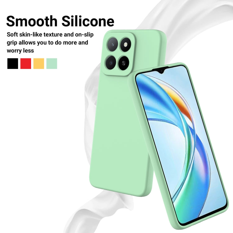 For Honor X5b / X5b Plus Solid Color Liquid Silicone Dropproof Full Coverage Phone Case