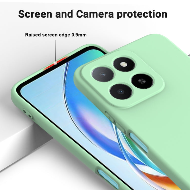 For Honor X5b / X5b Plus Solid Color Liquid Silicone Dropproof Full Coverage Phone Case