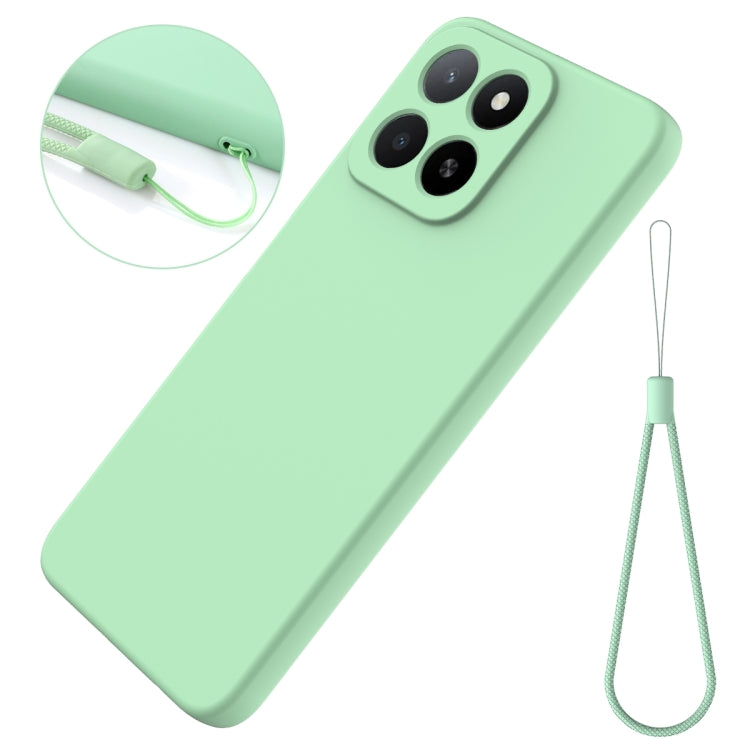 For Honor X5b / X5b Plus Solid Color Liquid Silicone Dropproof Full Coverage Phone Case