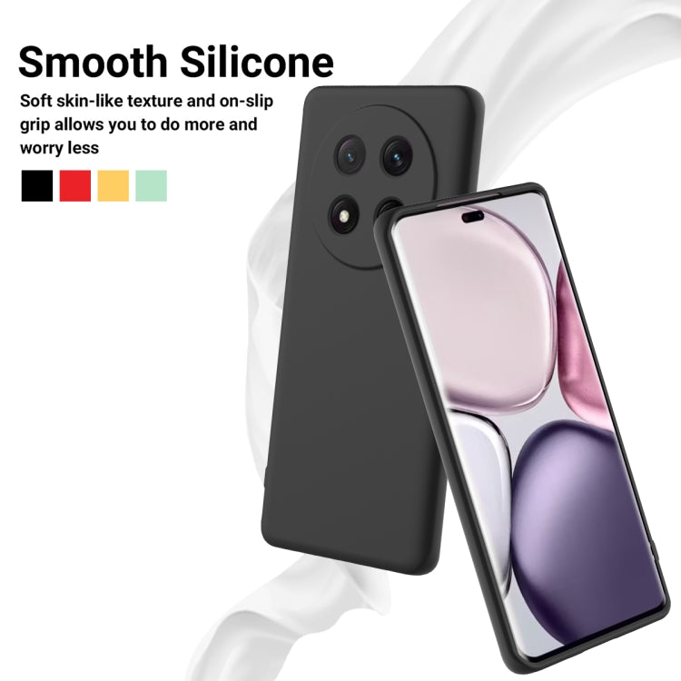 For Honor X9c / X60 Pro 5G Solid Color Liquid Silicone Dropproof Full Coverage Phone Case