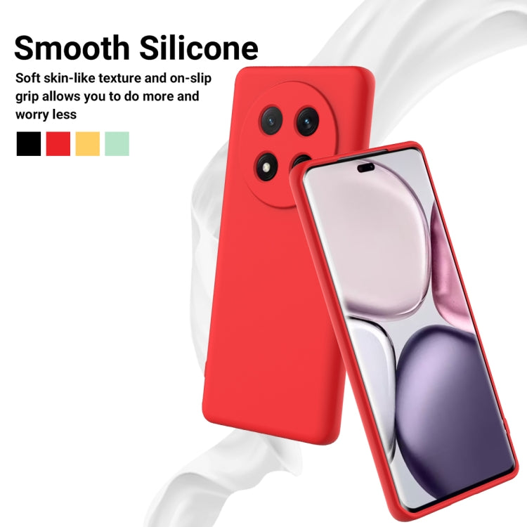 For Honor X9c / X60 Pro 5G Solid Color Liquid Silicone Dropproof Full Coverage Phone Case