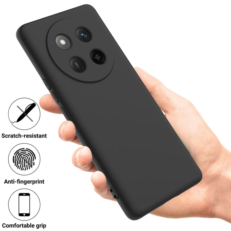 For Honor X60 Pro Solid Color Liquid Silicone Dropproof Full Coverage Phone Case