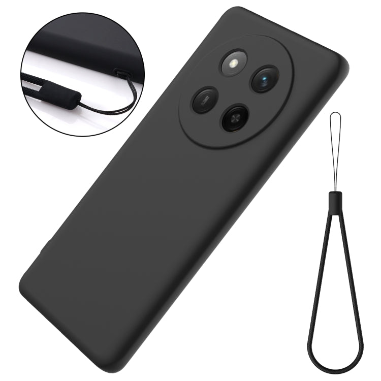 For Honor X60 Pro Solid Color Liquid Silicone Dropproof Full Coverage Phone Case