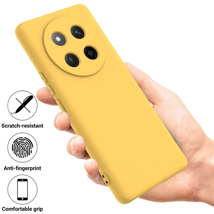 For Honor X60 Pro Solid Color Liquid Silicone Dropproof Full Coverage Phone Case