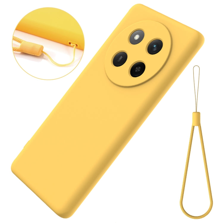 For Honor X60 Pro Solid Color Liquid Silicone Dropproof Full Coverage Phone Case