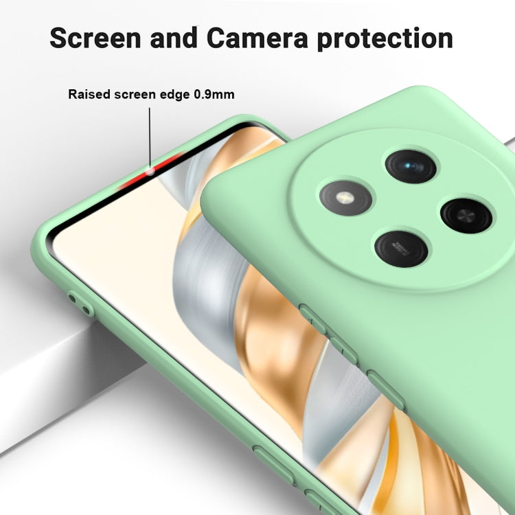 For Honor X60 Pro Solid Color Liquid Silicone Dropproof Full Coverage Phone Case