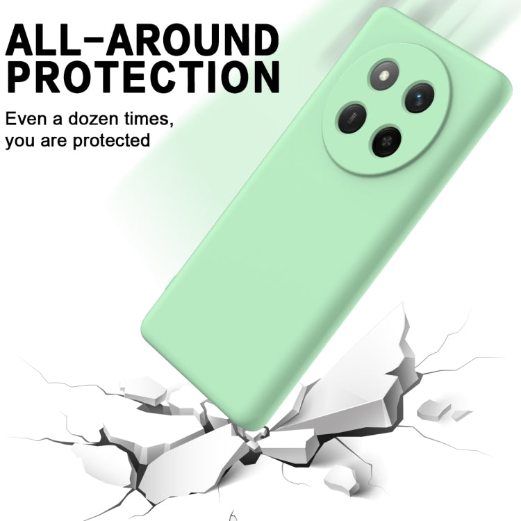For Honor X60 Pro Solid Color Liquid Silicone Dropproof Full Coverage Phone Case
