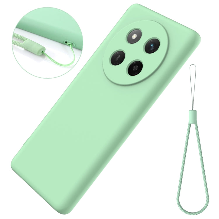 For Honor X60 Pro Solid Color Liquid Silicone Dropproof Full Coverage Phone Case