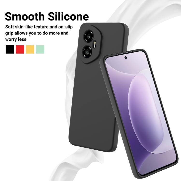 For Honor 300 Solid Color Liquid Silicone Dropproof Full Coverage Phone Case