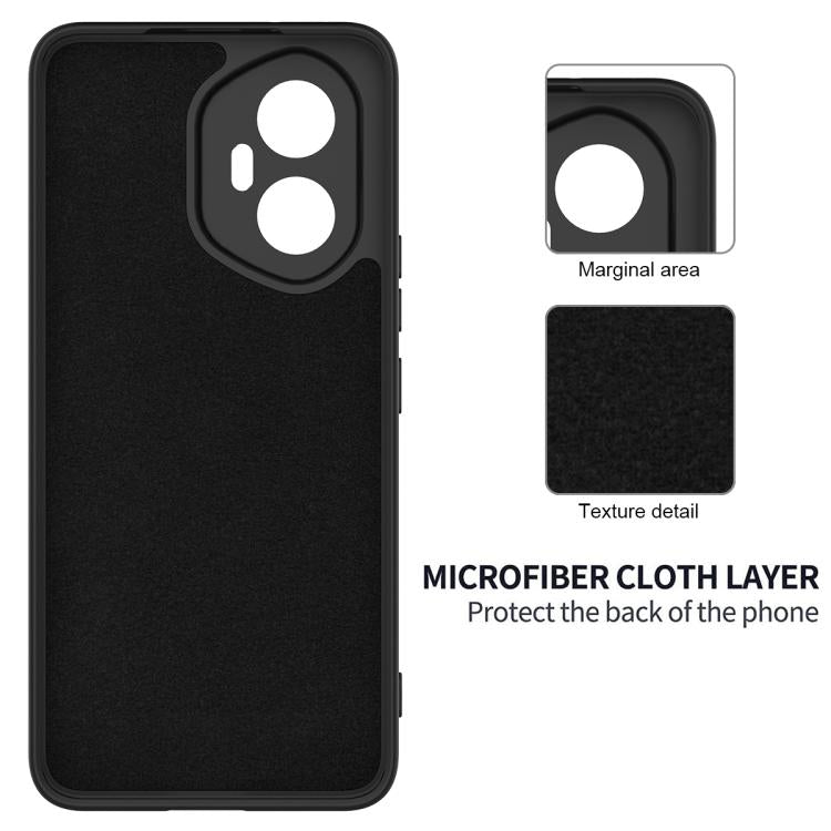 For Honor 300 Solid Color Liquid Silicone Dropproof Full Coverage Phone Case