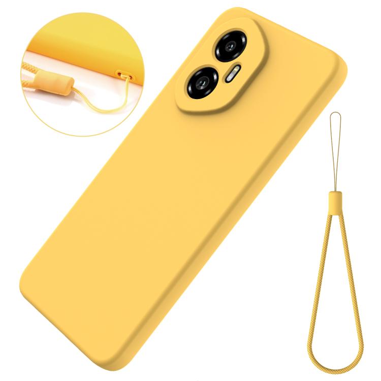 For Honor 300 Solid Color Liquid Silicone Dropproof Full Coverage Phone Case