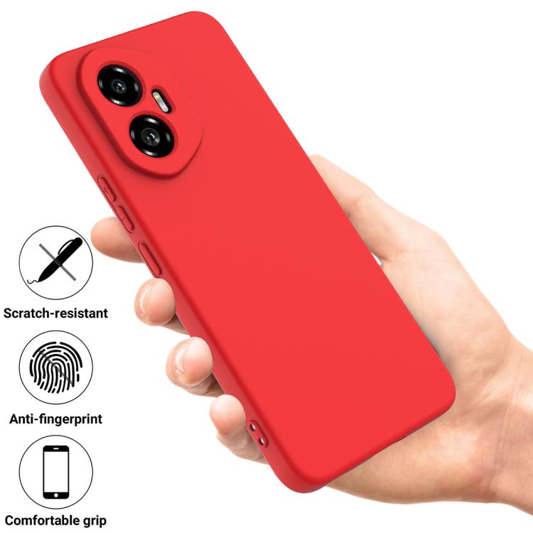 For Honor 300 Solid Color Liquid Silicone Dropproof Full Coverage Phone Case