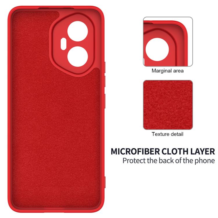 For Honor 300 Solid Color Liquid Silicone Dropproof Full Coverage Phone Case