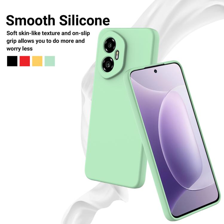 For Honor 300 Solid Color Liquid Silicone Dropproof Full Coverage Phone Case