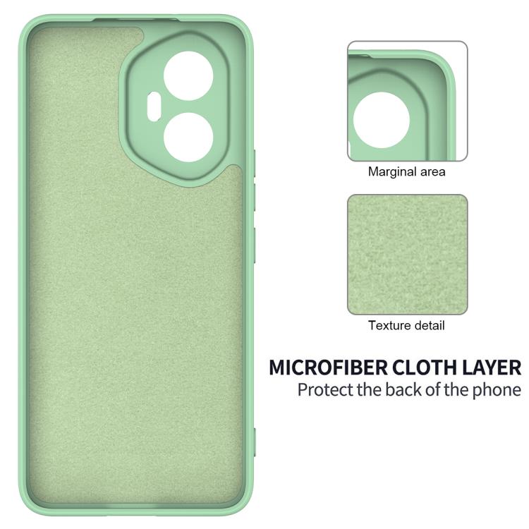 For Honor 300 Solid Color Liquid Silicone Dropproof Full Coverage Phone Case