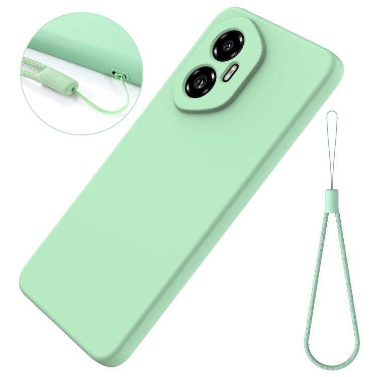 For Honor 300 Solid Color Liquid Silicone Dropproof Full Coverage Phone Case
