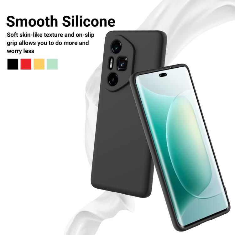 For Honor 300 Ultra / 300 Pro Solid Color Liquid Silicone Dropproof Full Coverage Phone Case