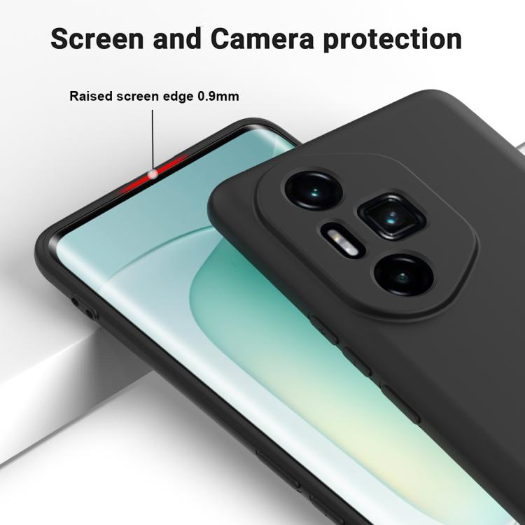 For Honor 300 Ultra / 300 Pro Solid Color Liquid Silicone Dropproof Full Coverage Phone Case