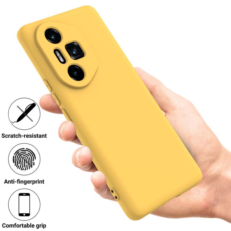 For Honor 300 Ultra / 300 Pro Solid Color Liquid Silicone Dropproof Full Coverage Phone Case