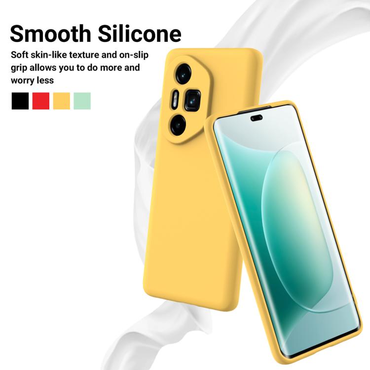 For Honor 300 Ultra / 300 Pro Solid Color Liquid Silicone Dropproof Full Coverage Phone Case