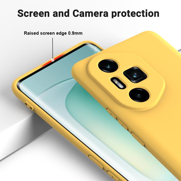 For Honor 300 Ultra / 300 Pro Solid Color Liquid Silicone Dropproof Full Coverage Phone Case