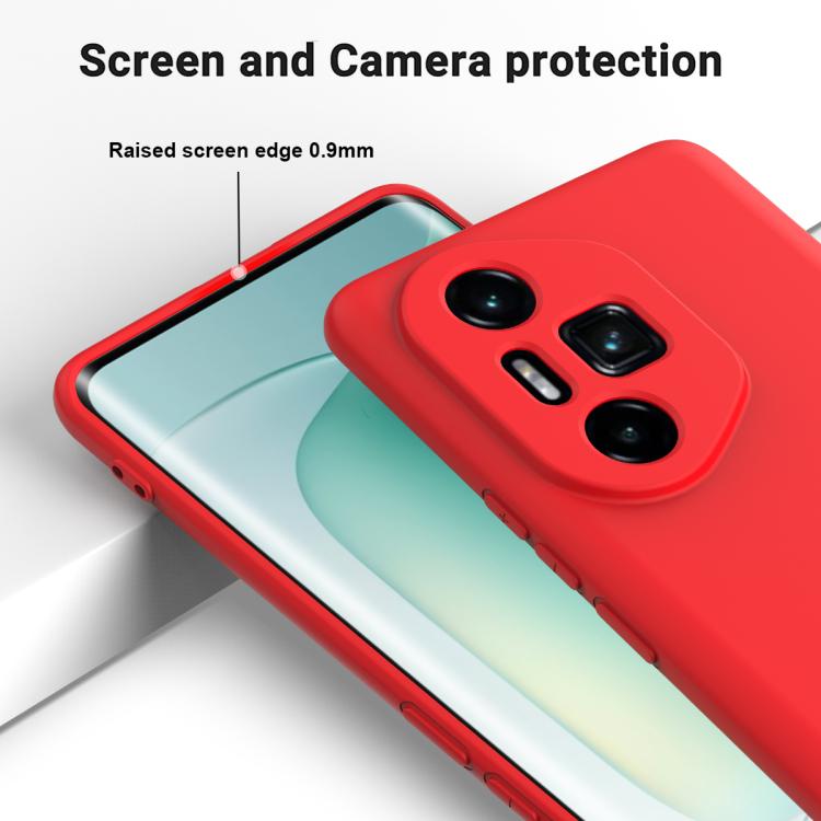 For Honor 300 Ultra / 300 Pro Solid Color Liquid Silicone Dropproof Full Coverage Phone Case