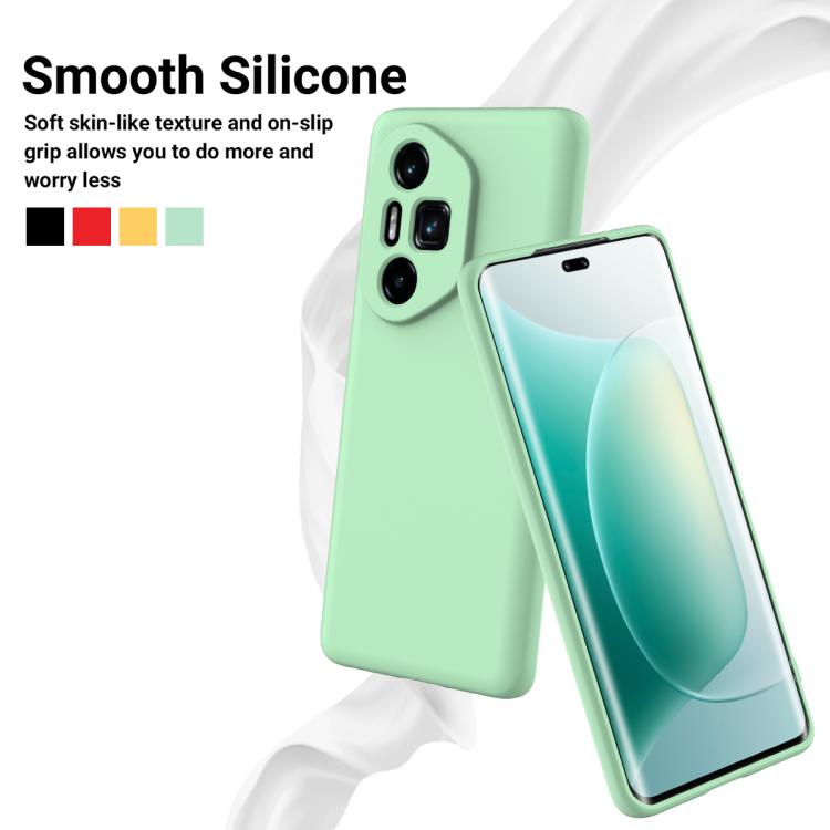 For Honor 300 Ultra / 300 Pro Solid Color Liquid Silicone Dropproof Full Coverage Phone Case