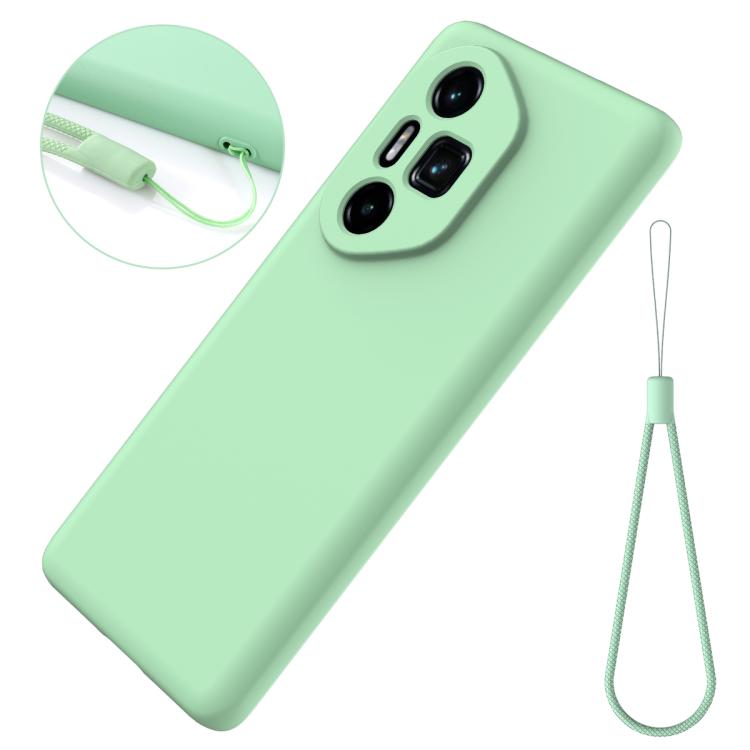 For Honor 300 Ultra / 300 Pro Solid Color Liquid Silicone Dropproof Full Coverage Phone Case