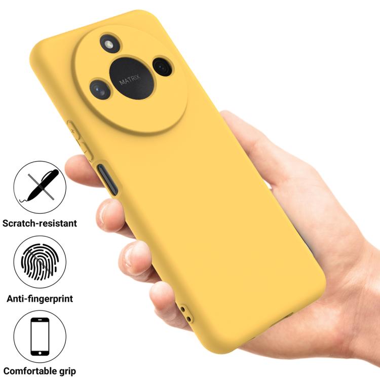 For Honor X9c Smart / X60 Solid Color Liquid Silicone Dropproof Full Coverage Phone Case