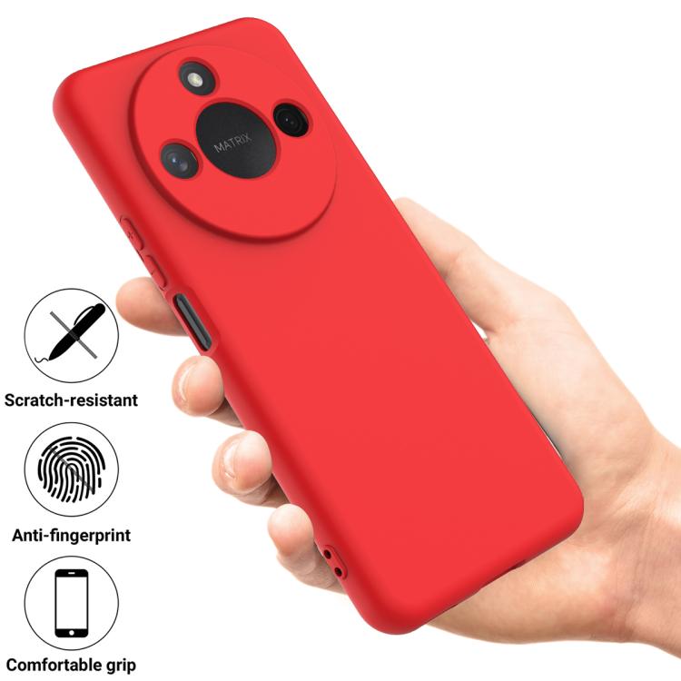 For Honor X9c Smart / X60 Solid Color Liquid Silicone Dropproof Full Coverage Phone Case
