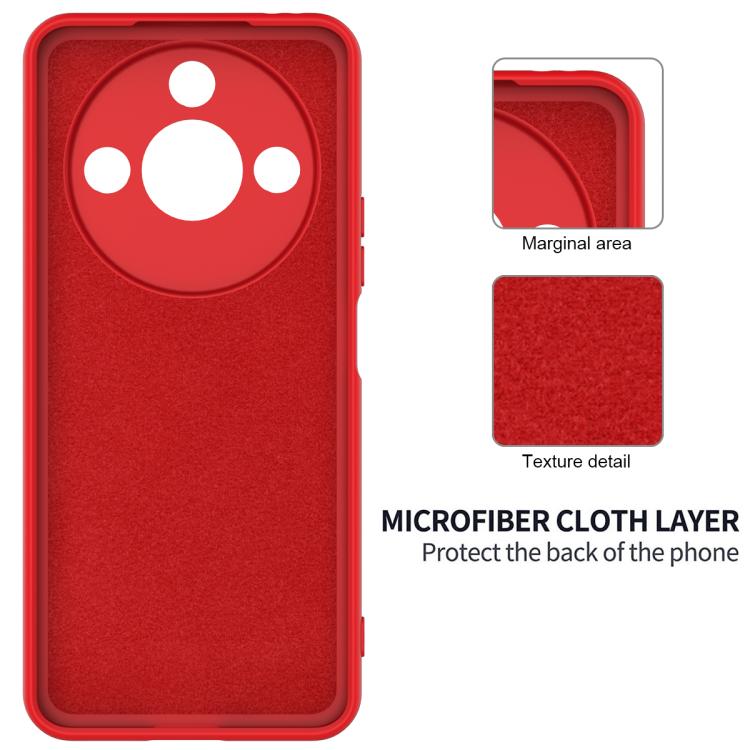 For Honor X9c Smart / X60 Solid Color Liquid Silicone Dropproof Full Coverage Phone Case