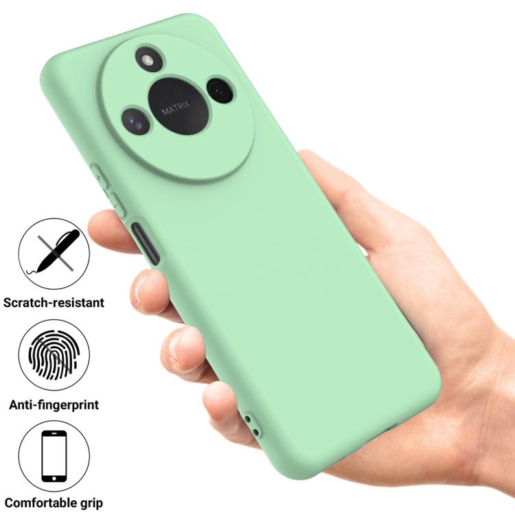 For Honor X9c Smart / X60 Solid Color Liquid Silicone Dropproof Full Coverage Phone Case