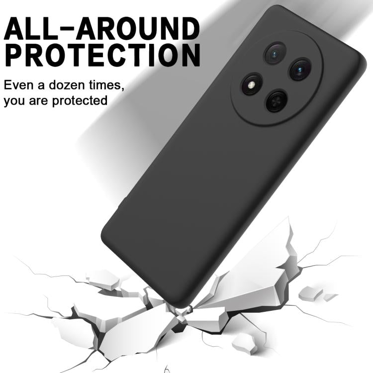 For Honor Magic7 Lite Solid Color Liquid Silicone Dropproof Full Coverage Phone Case