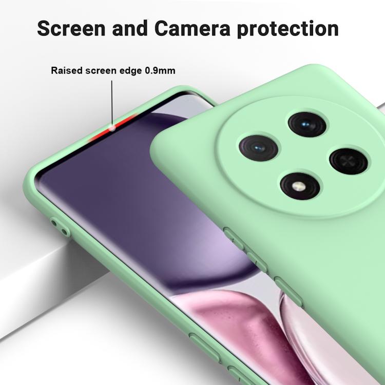 For Honor Magic7 Lite Solid Color Liquid Silicone Dropproof Full Coverage Phone Case