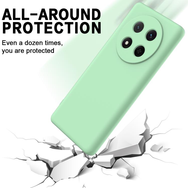 For Honor Magic7 Lite Solid Color Liquid Silicone Dropproof Full Coverage Phone Case
